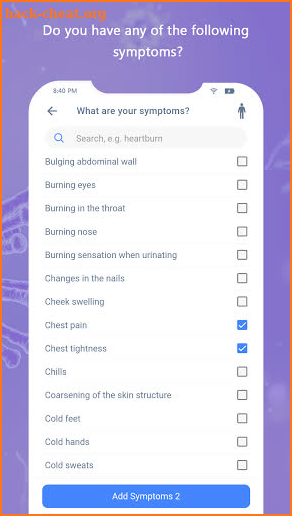 Symptom Checker & Medication Guide screenshot