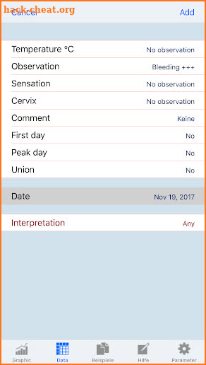 SymptoThermal Method screenshot