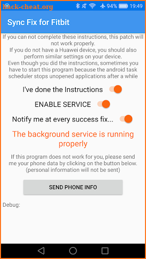 Sync Fix for Fitbit and Huawei/Honor phones screenshot