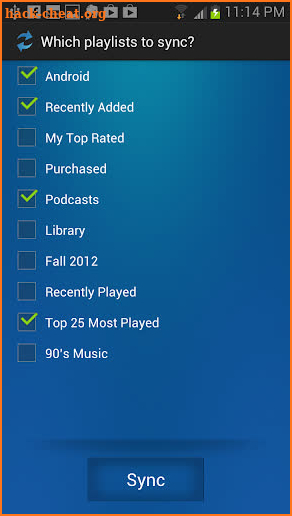 Sync for iTunes screenshot