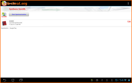 SyncML Client (Contacts only) screenshot