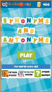 Synonyms & Antonyms (Game) screenshot