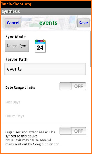 Synthesis SyncML Client PRO screenshot