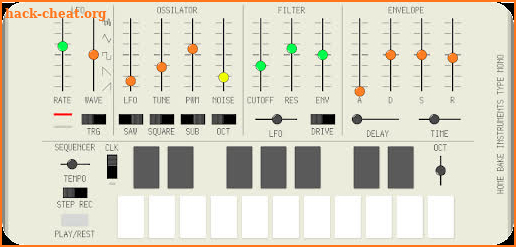 SYNTHESIZER TYPE MONO screenshot