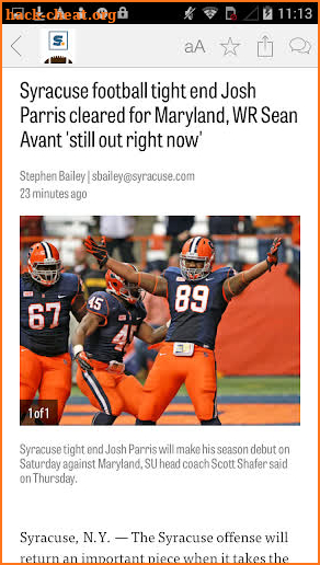 syracuse.com: SU Football News screenshot