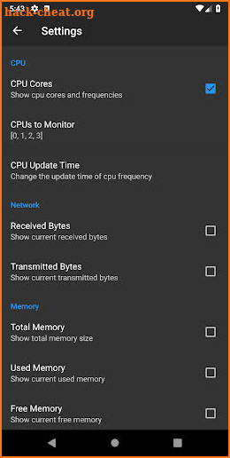 System Monitor Float screenshot