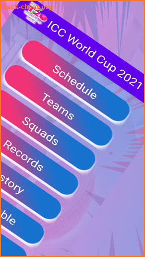 T20 World Cup Schedule 2021 screenshot