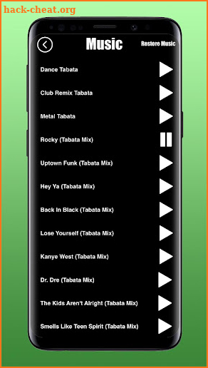 Tabata Songs App- Tabata Worko screenshot