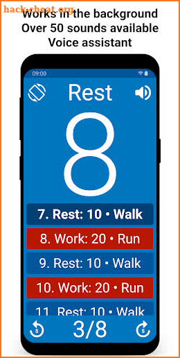 Tabata Timer: Interval Timer Workout Timer HIIT screenshot