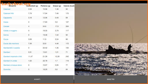 Tabelle Nutrizionali Alimenti screenshot