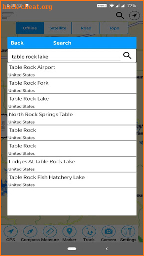 Table Rock Lake Offline GPS Fishing Charts screenshot