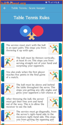 Table Tennis : Score Keeper screenshot