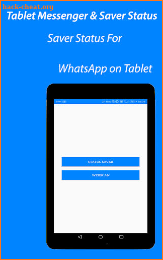 Tablet Messenger for WhatsApp & Saver Status screenshot