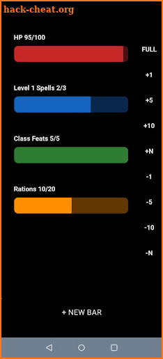 Tabletop RPG Hp/Health Bar screenshot