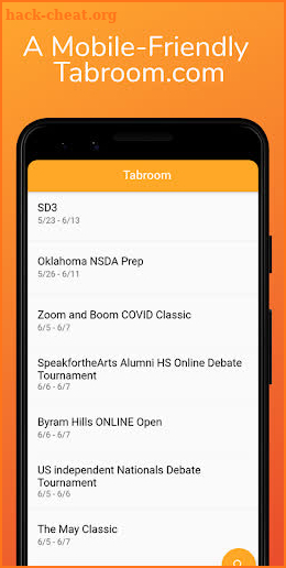 Tabroom - Speech & Debate Postings screenshot