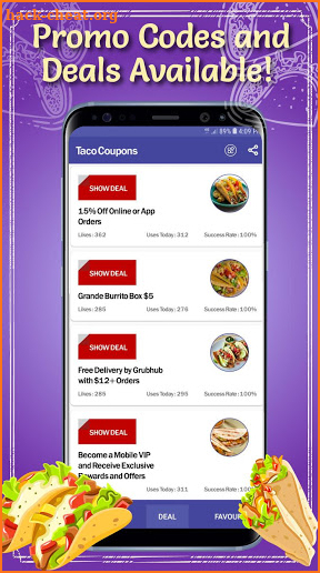 Taco Coupons screenshot