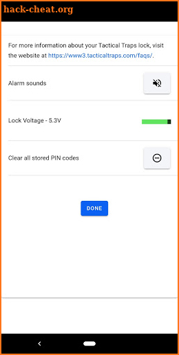 Tactical Traps Bluetooth Lock screenshot