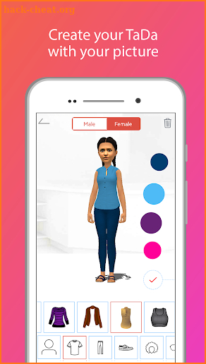 TaDa Time - Augmented Reality Messenger, 3D Avatar screenshot