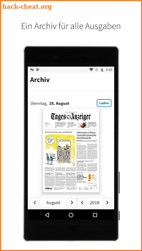 Tages-Anzeiger E-Paper screenshot