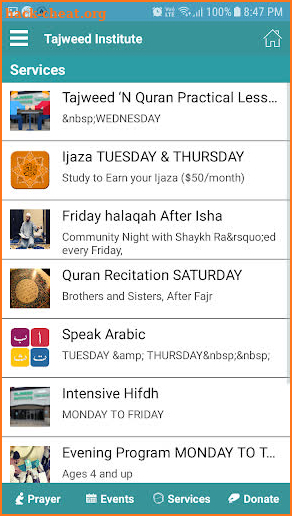 Tajweed Institute screenshot