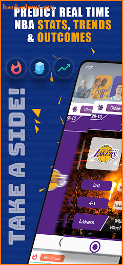 TakeSide: Gamify the NBA, Interactive Stats & News screenshot