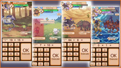 Tales of Phi: Math land Great Battle (Monster RPG) screenshot