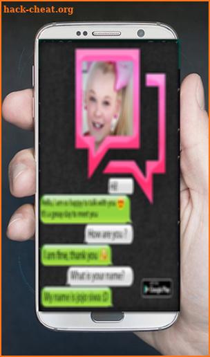 Talk JoJo Siwa chat for free prank screenshot