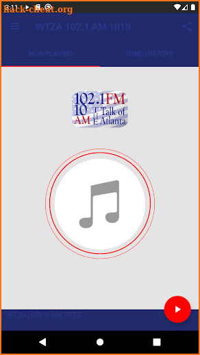 Talk of Atlanta: WTZA listener app screenshot