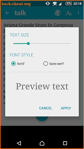 Talk - Text to Voice - Read aloud screenshot