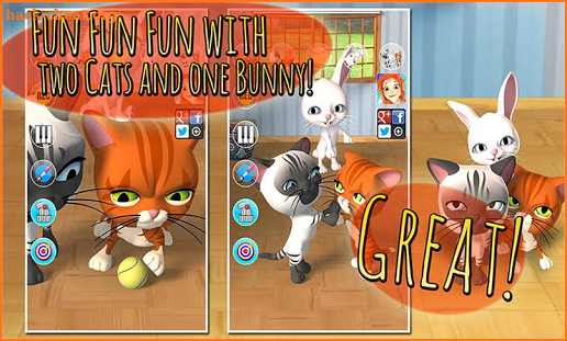 Talking 3 Friends Cats AdFree screenshot