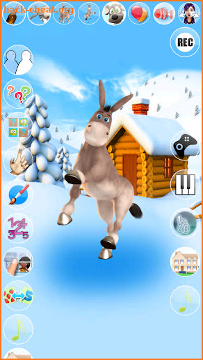 Talking Donald Donkey Ice Fun screenshot