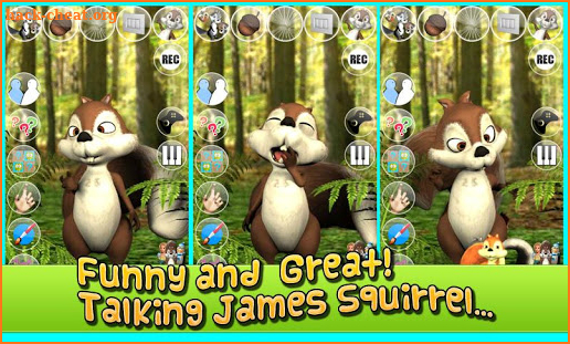 Talking James Squirrel AdFree screenshot