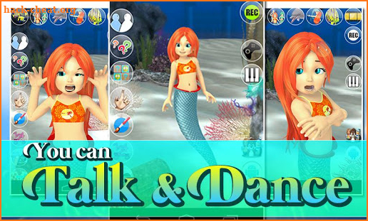 Talking Mermaid Princess NoAds screenshot