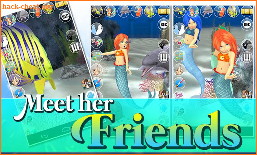 Talking Mermaid Princess NoAds screenshot