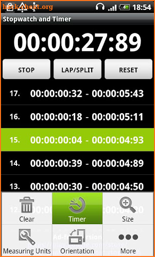 Talking Stopwatch & Timer Pro screenshot