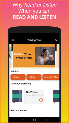 Talking tree: Ad Free Ebooks with audio screenshot