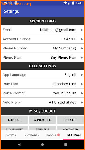 TalkTT - Phone Call / SMS / Virtual Phone Number screenshot