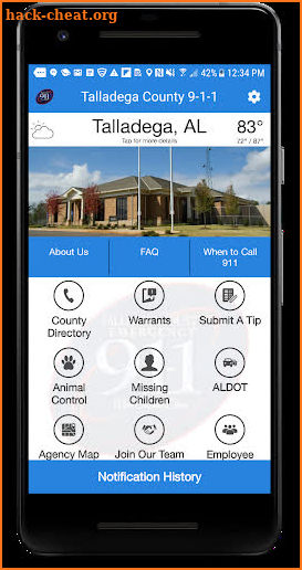 Talladega County 911 screenshot