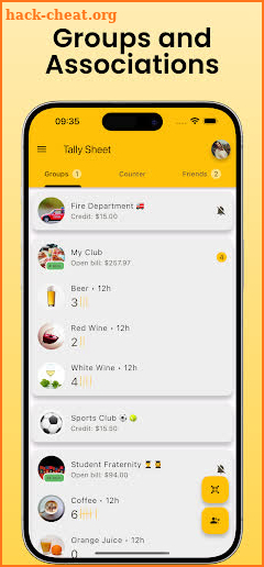 Tally - drinks counter screenshot