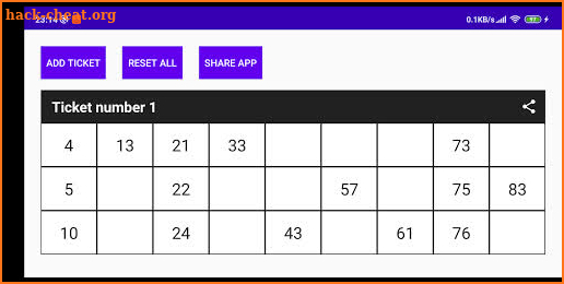 Tambola Ticket screenshot