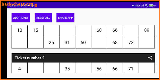 Tambola Ticket screenshot