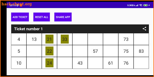 Tambola Ticket screenshot