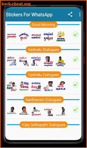 Tamil Stickers - WA Sticker App screenshot