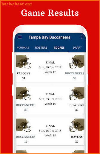 Tampa Bay - Football Live Score & Schedule screenshot