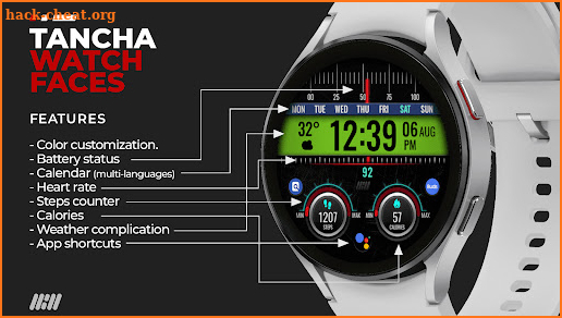 Tancha S21 Digital Watch Face screenshot