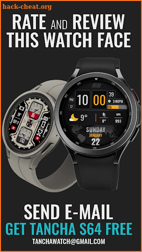 Tancha S54 Digital Watch Face screenshot