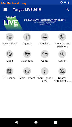 Tangoe Events screenshot