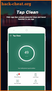 Tap Clean screenshot