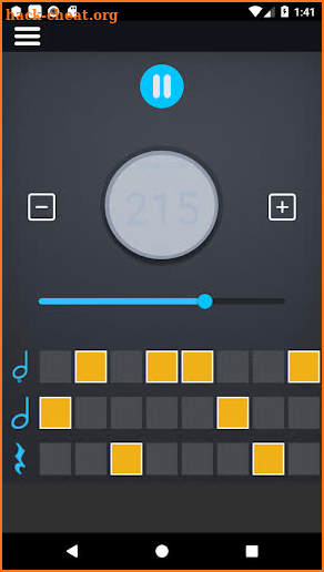 Tap Metronome (drum machine, irregular patterns) screenshot