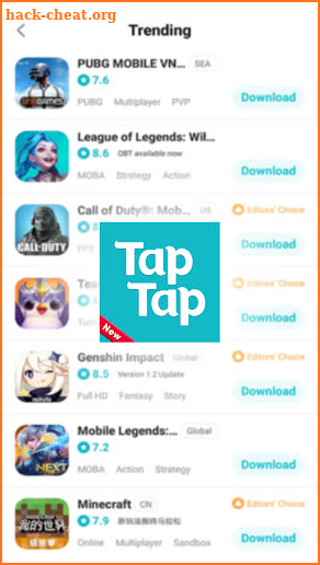 Tap Tap Apk Tips For Games, Play Free Games screenshot